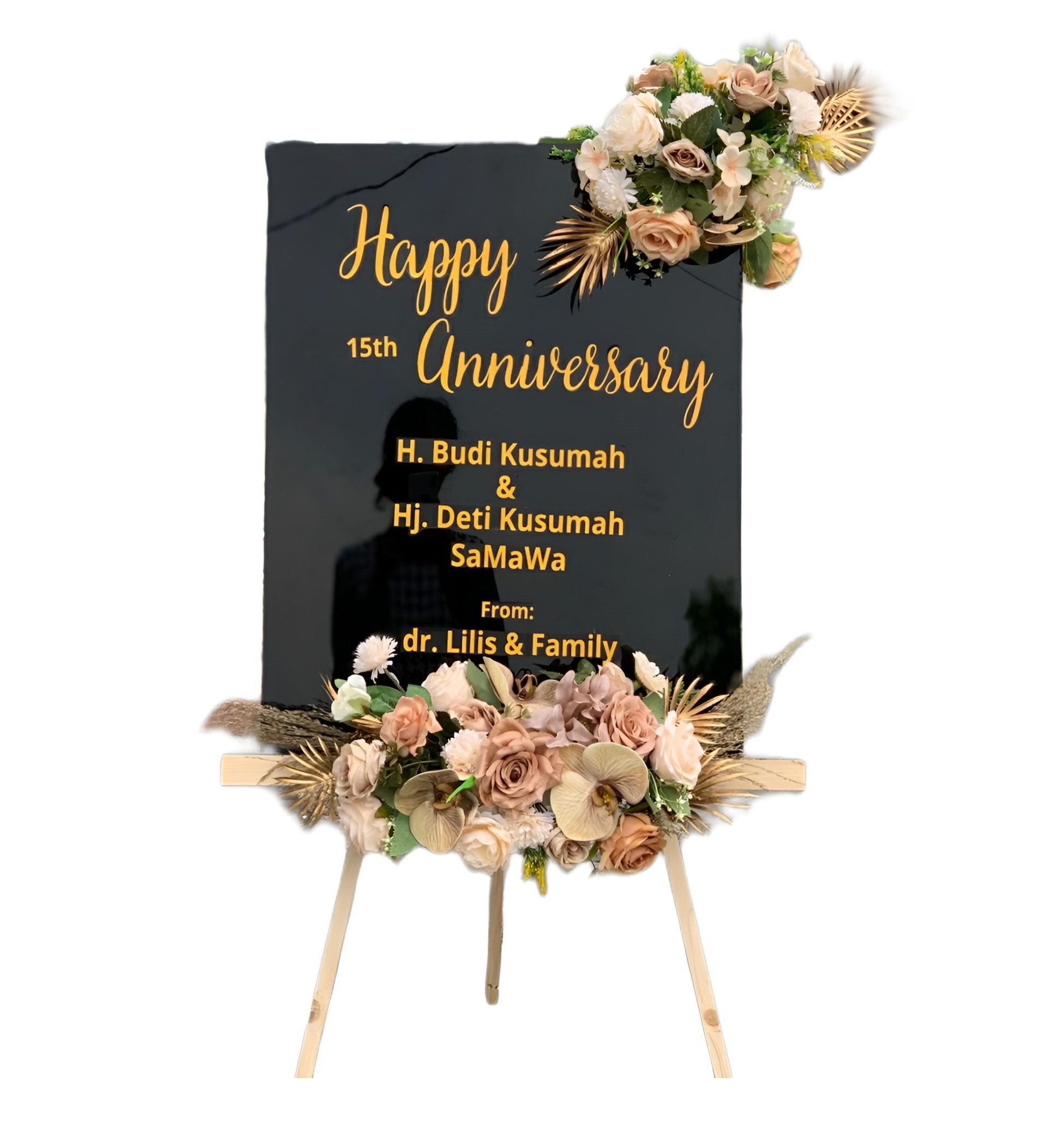 Papan Bunga Akrilik Kunduran